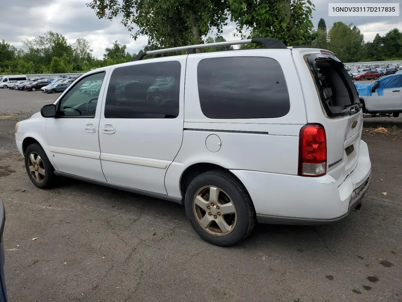 2007 Chevrolet Uplander Lt VIN: 1GNDV33117D217835 Lot: 62764715