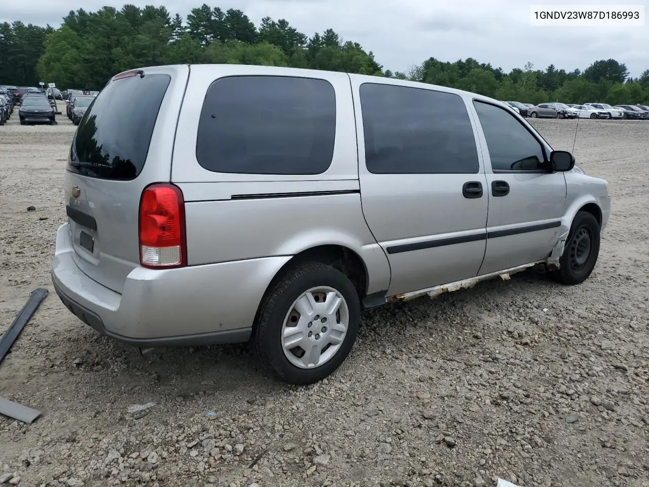 2007 Chevrolet Uplander Ls VIN: 1GNDV23W87D186993 Lot: 64349475