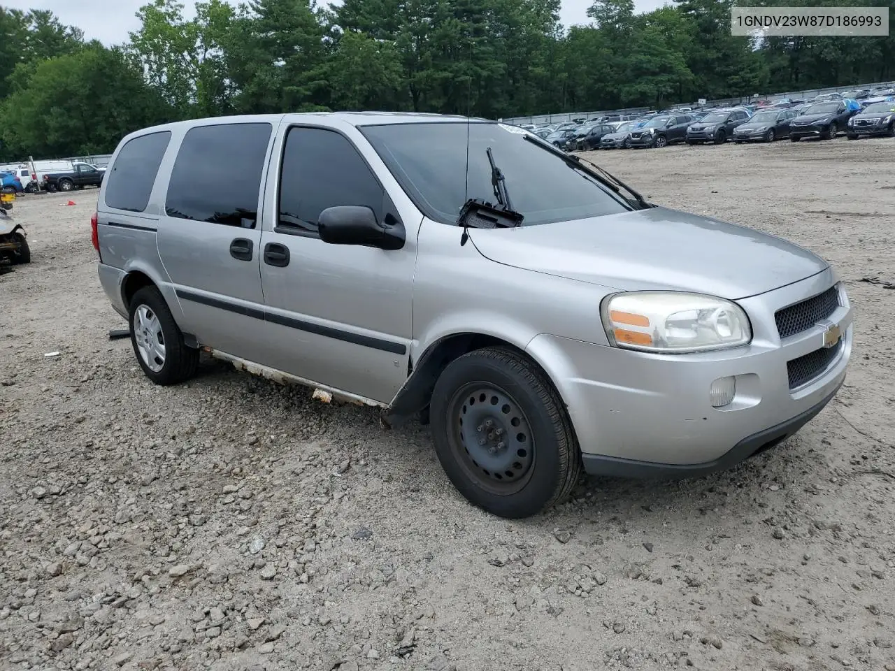 2007 Chevrolet Uplander Ls VIN: 1GNDV23W87D186993 Lot: 64349475
