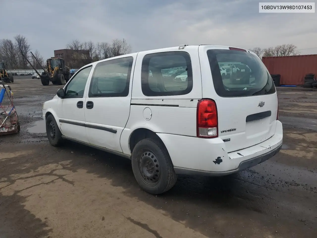 2008 Chevrolet Uplander Incomplete VIN: 1GBDV13W98D107453 Lot: 50994205
