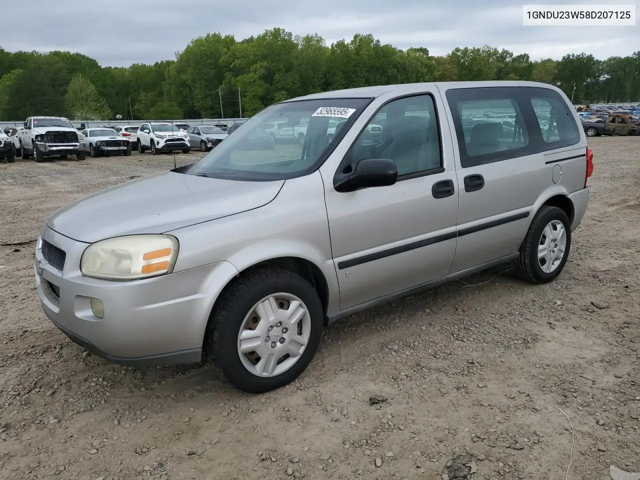 2008 Chevrolet Uplander Ls VIN: 1GNDU23W58D207125 Lot: 52965595