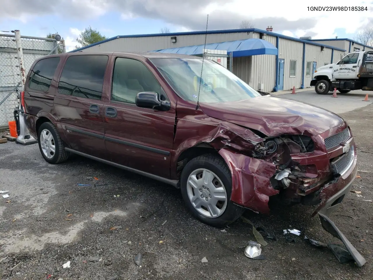 2008 Chevrolet Uplander Ls VIN: 1GNDV23W98D185384 Lot: 55041815