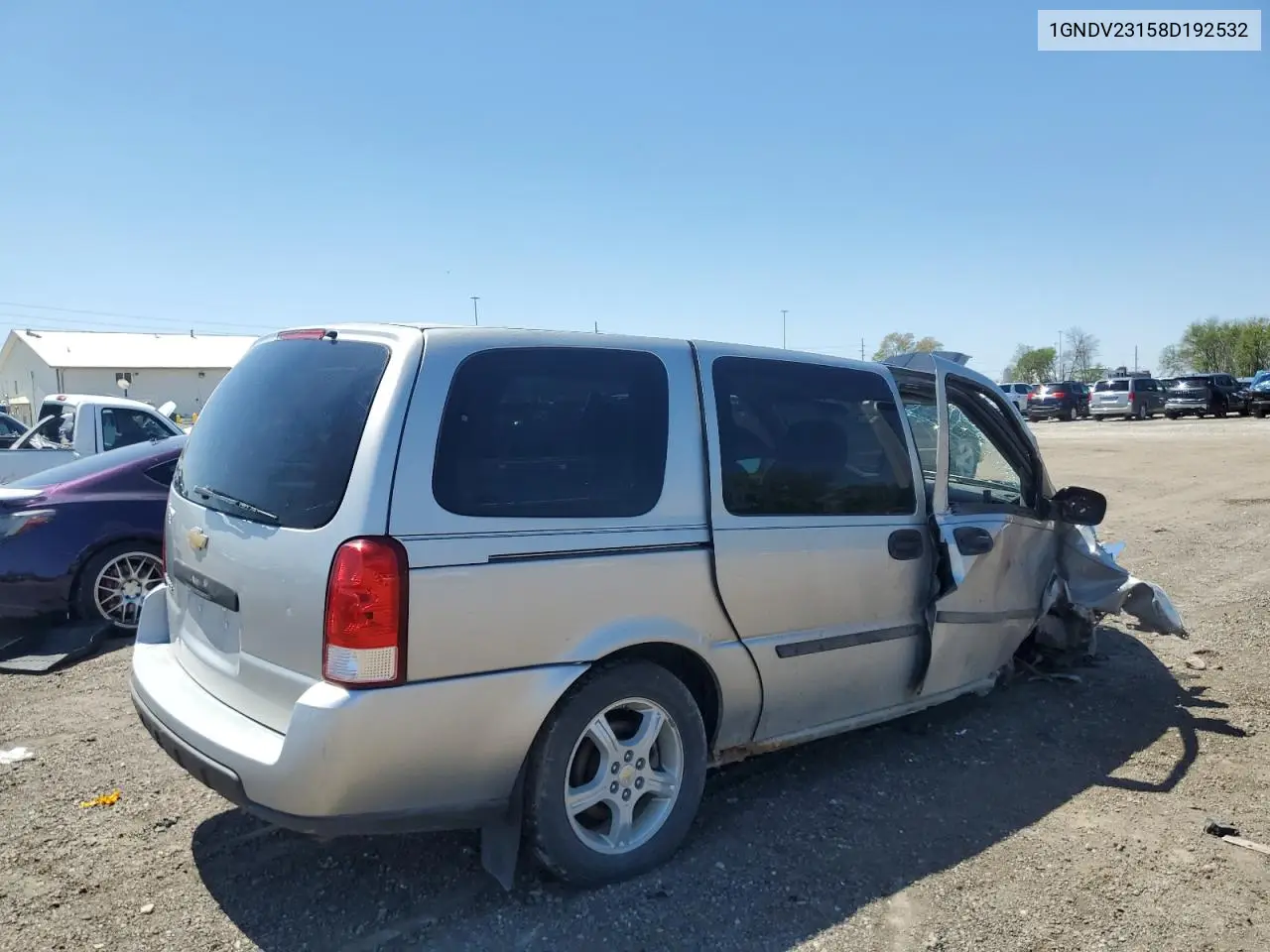 2008 Chevrolet Uplander Ls VIN: 1GNDV23158D192532 Lot: 55404335