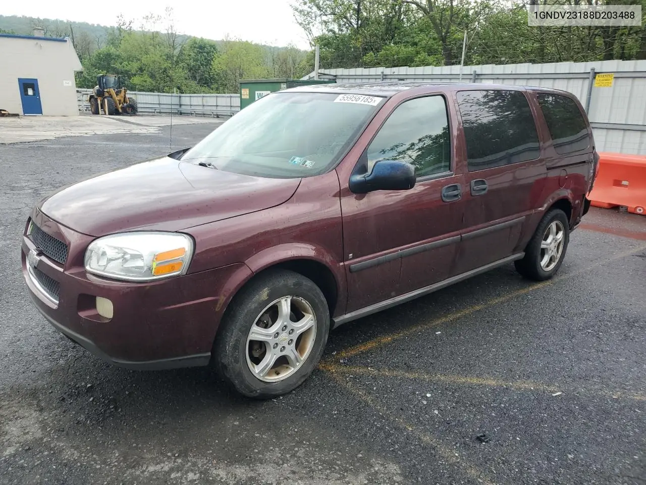 2008 Chevrolet Uplander Ls VIN: 1GNDV23188D203488 Lot: 55956185