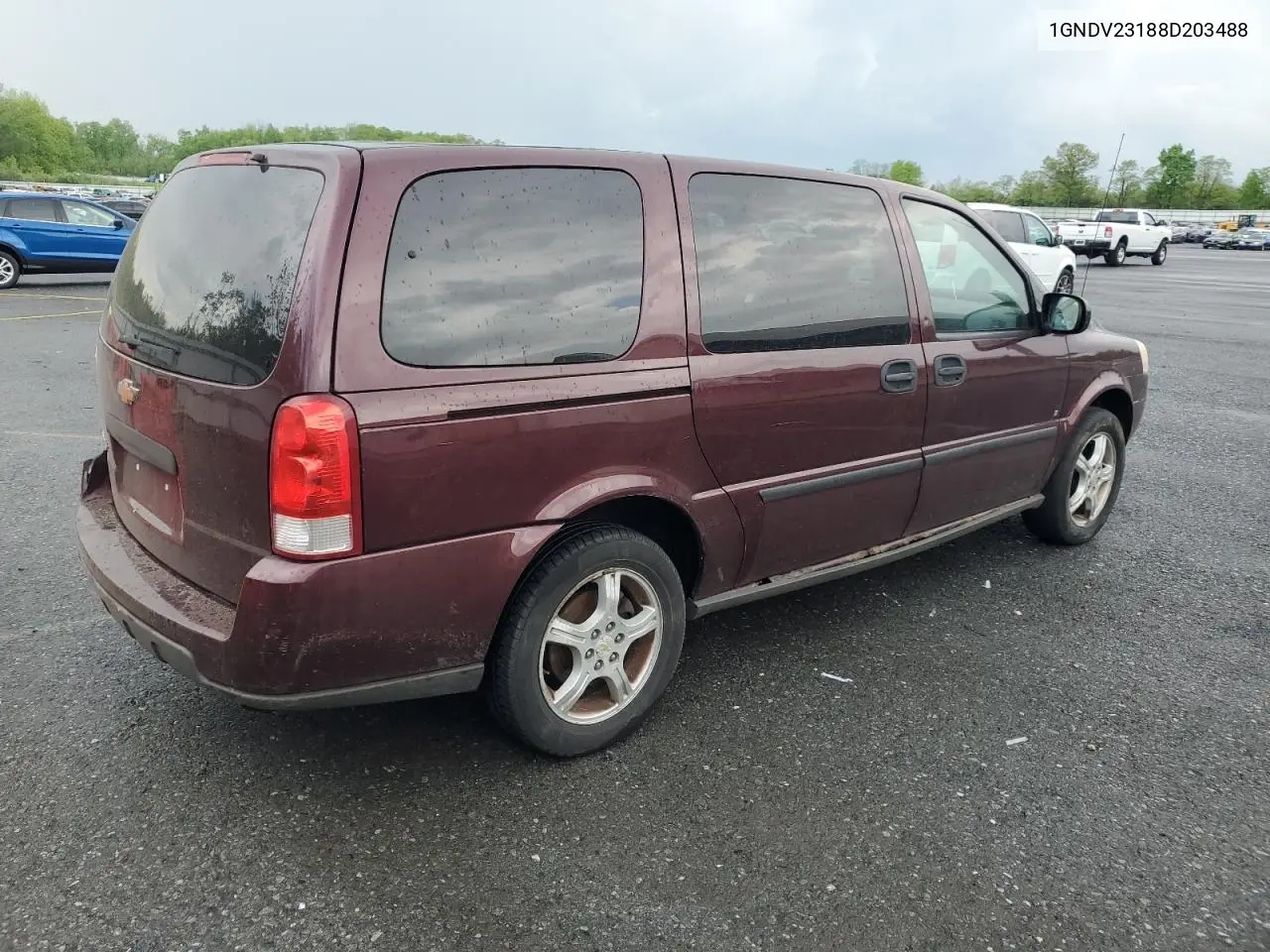 2008 Chevrolet Uplander Ls VIN: 1GNDV23188D203488 Lot: 55956185