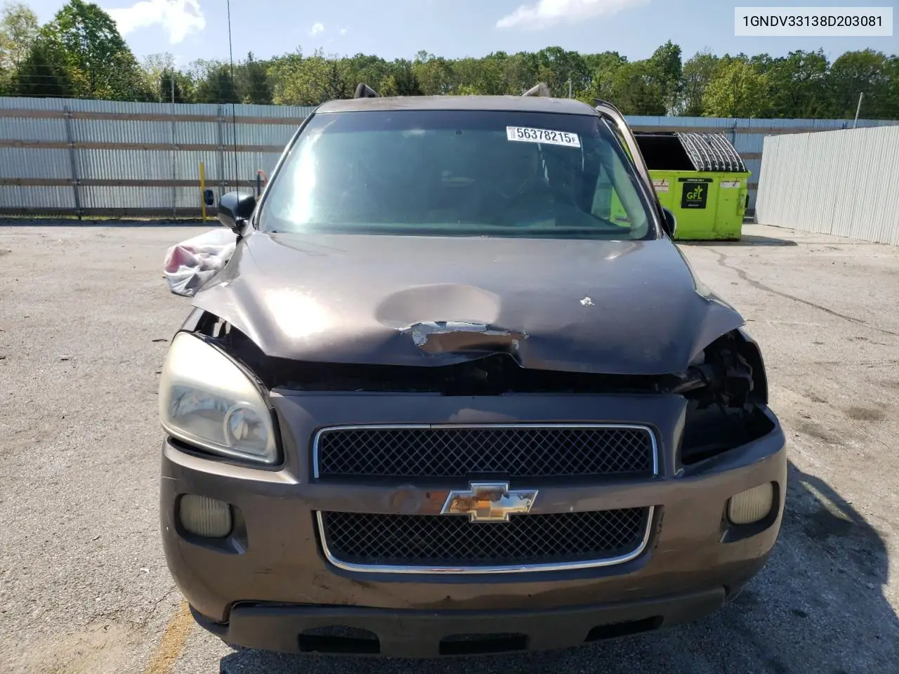 2008 Chevrolet Uplander Lt VIN: 1GNDV33138D203081 Lot: 56378215