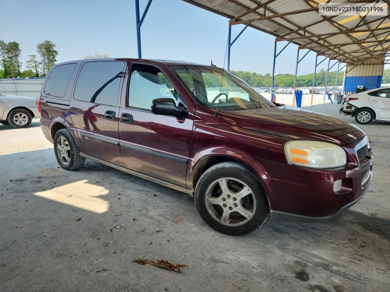 2008 Chevrolet Uplander Ls VIN: 1GNDV23118D211996 Lot: 59531715