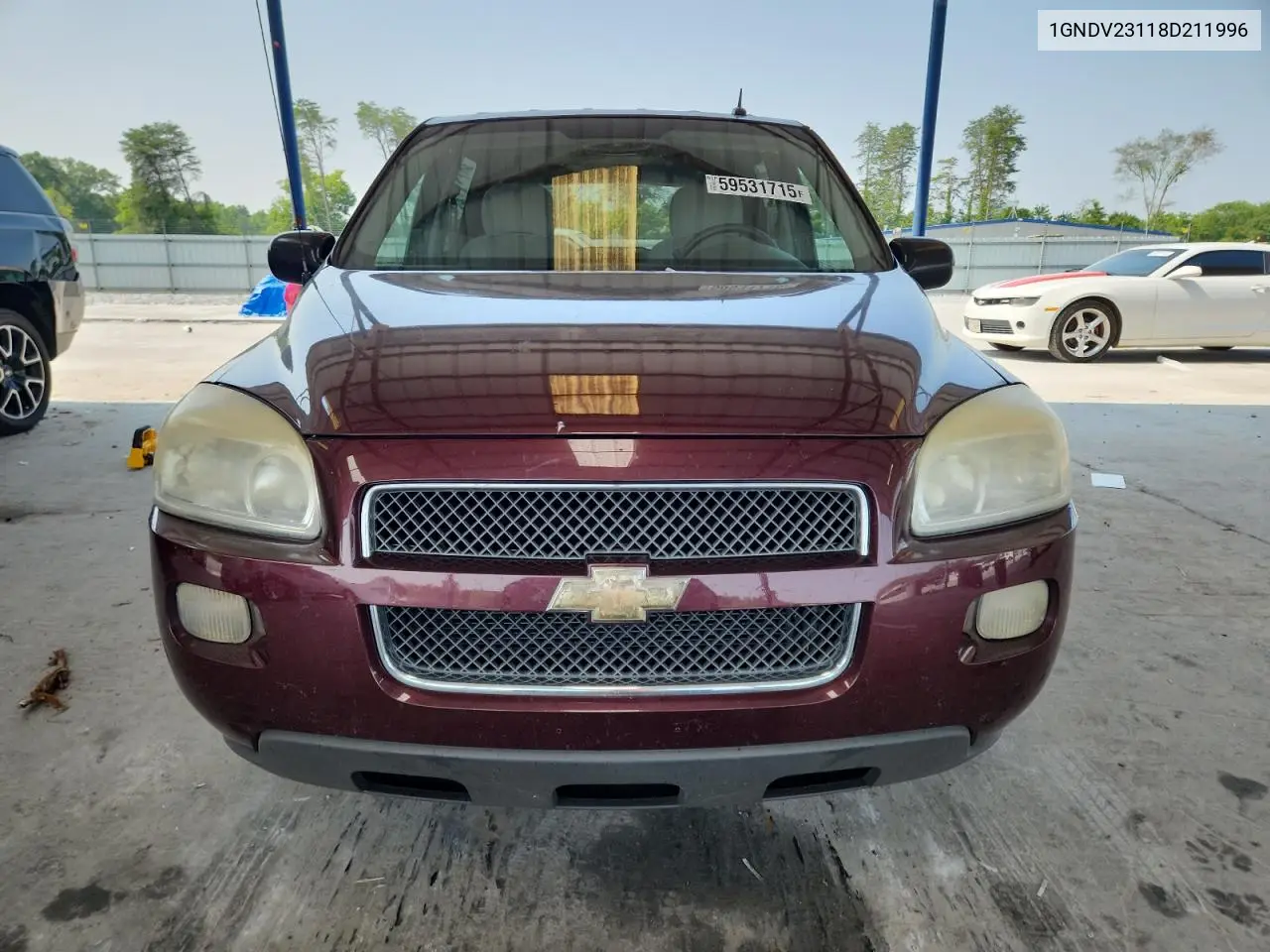 2008 Chevrolet Uplander Ls VIN: 1GNDV23118D211996 Lot: 59531715