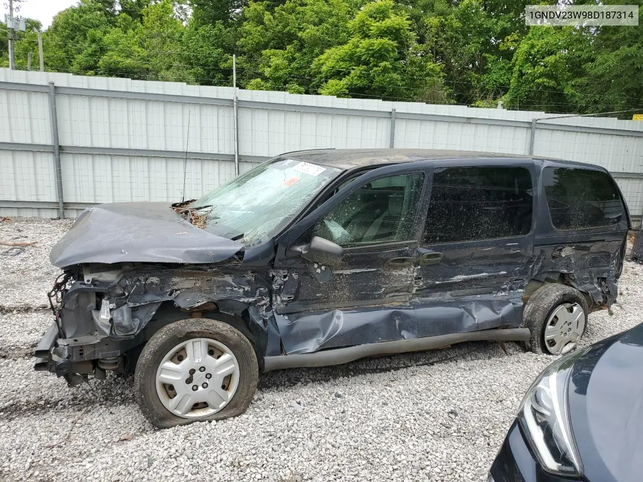 2008 Chevrolet Uplander Ls VIN: 1GNDV23W98D187314 Lot: 60092175