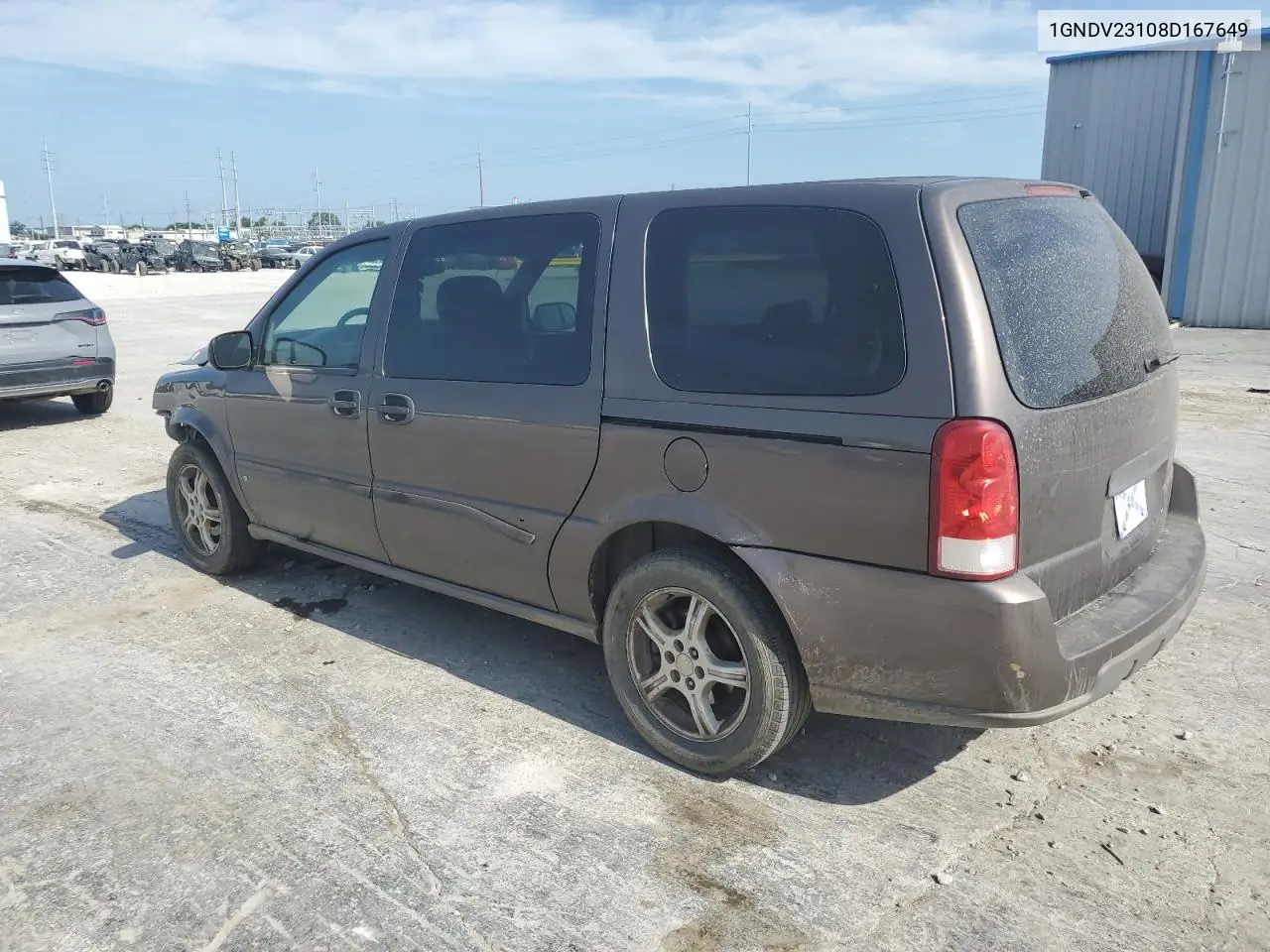 2008 Chevrolet Uplander Ls VIN: 1GNDV23108D167649 Lot: 62268535