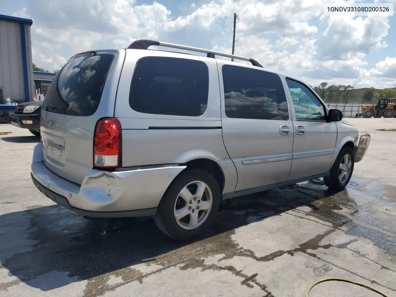 2008 Chevrolet Uplander Lt VIN: 1GNDV33108D200526 Lot: 62293965