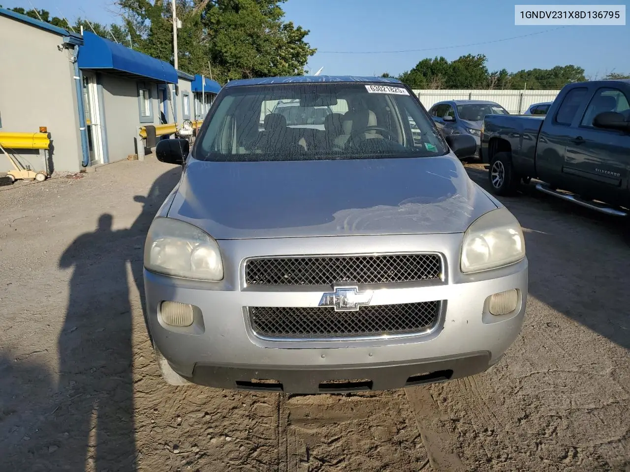 2008 Chevrolet Uplander Ls VIN: 1GNDV231X8D136795 Lot: 63021825
