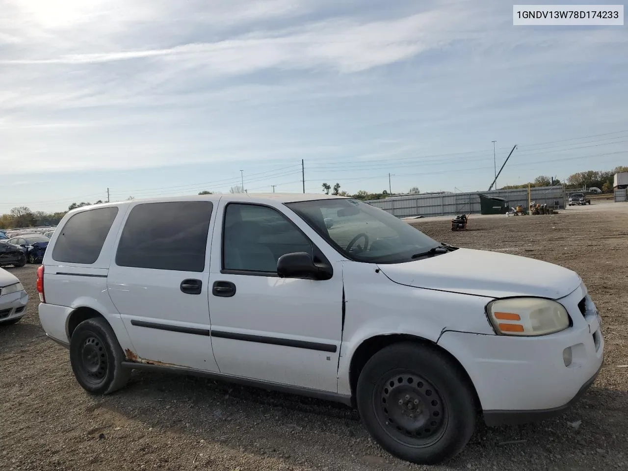 2008 Chevrolet Uplander VIN: 1GNDV13W78D174233 Lot: 76506454