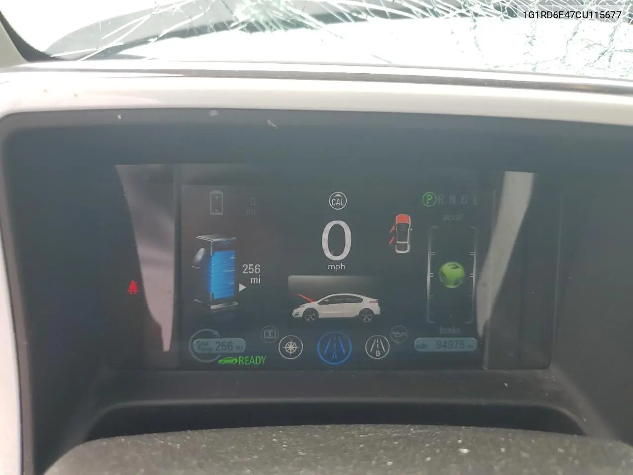 2012 Chevrolet Volt VIN: 1G1RD6E47CU115677 Lot: 65573905