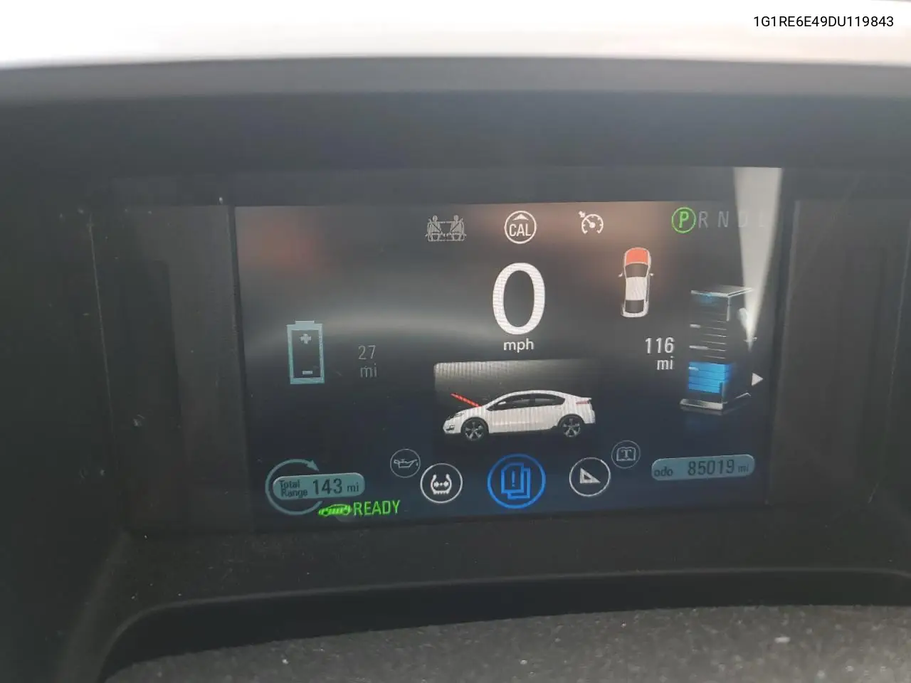 2013 Chevrolet Volt VIN: 1G1RE6E49DU119843 Lot: 65683715