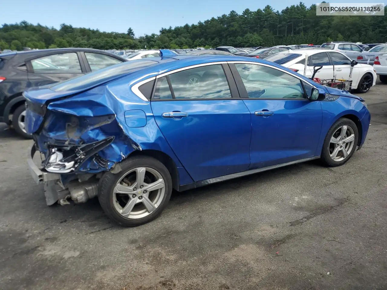 2016 Chevrolet Volt Lt VIN: 1G1RC6S52GU138256 Lot: 65734445