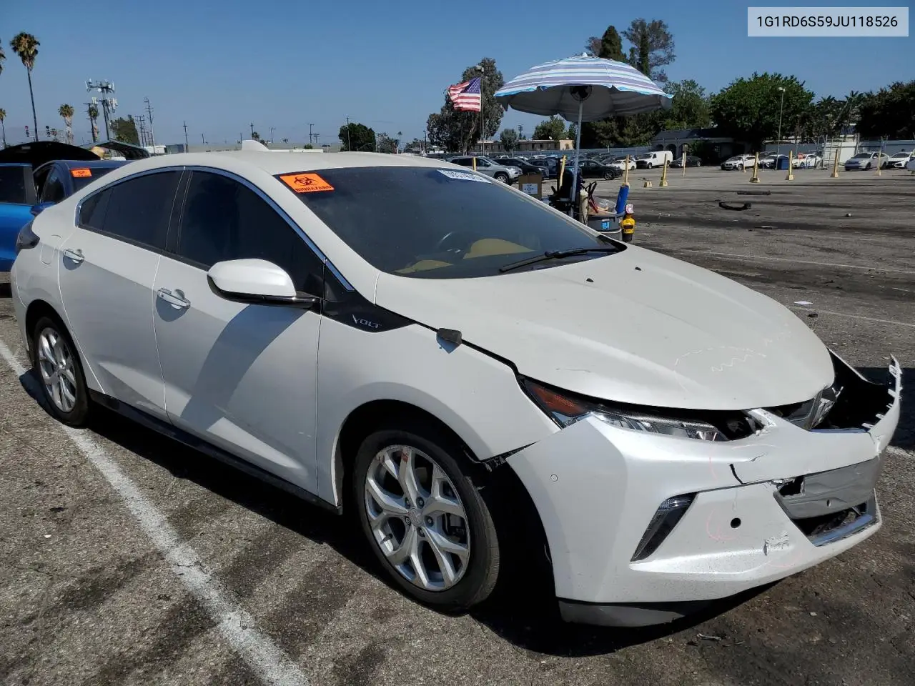2018 Chevrolet Volt Premier VIN: 1G1RD6S59JU118526 Lot: 60574645