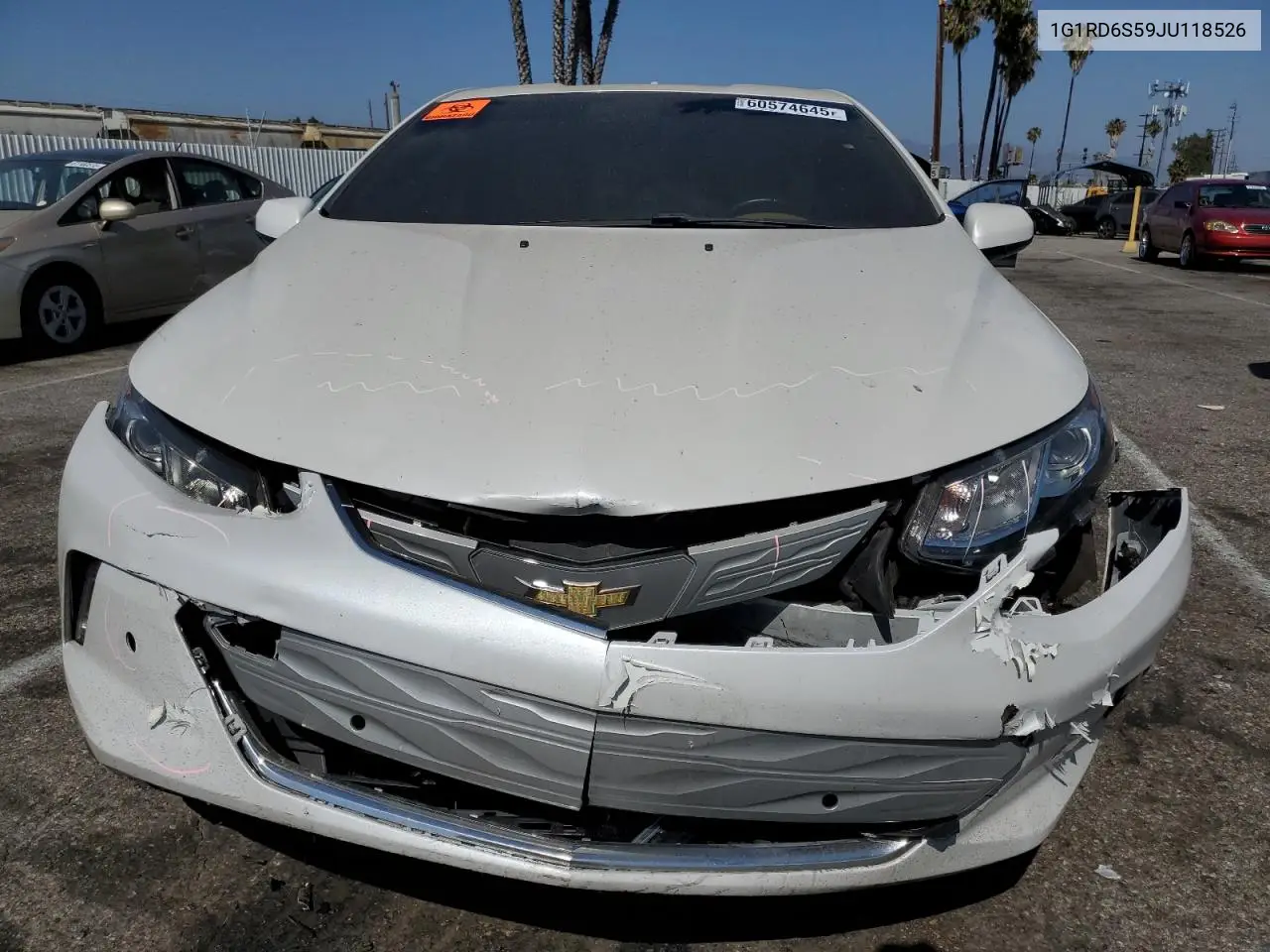 2018 Chevrolet Volt Premier VIN: 1G1RD6S59JU118526 Lot: 60574645