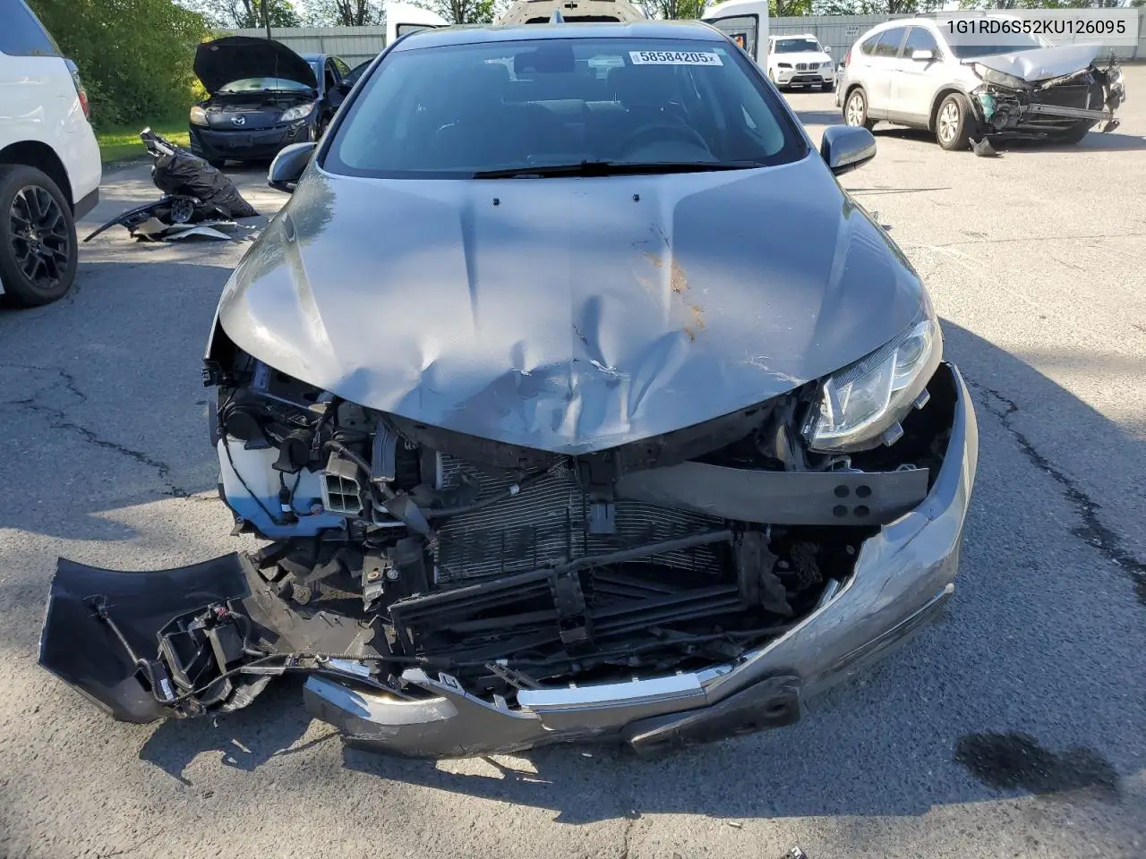2019 Chevrolet Volt Premier VIN: 1G1RD6S52KU126095 Lot: 58584205