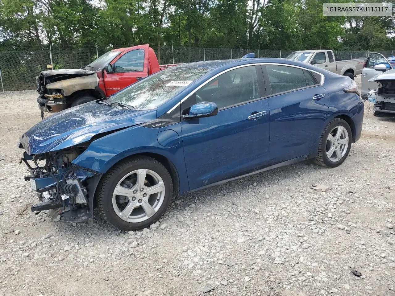2019 Chevrolet Volt Lt VIN: 1G1RA6S57KU115117 Lot: 62166685