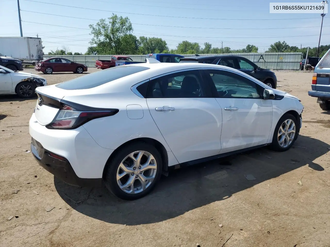 2019 Chevrolet Volt Premier VIN: 1G1RB6S55KU121639 Lot: 63187605