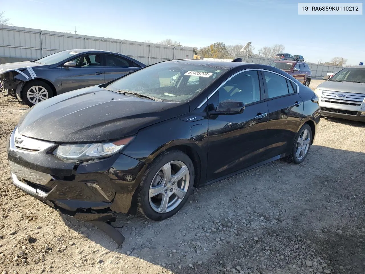 2019 Chevrolet Volt Lt VIN: 1G1RA6S59KU110212 Lot: 81383794