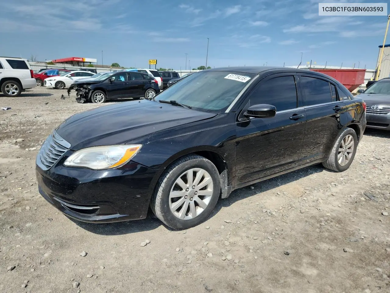 2011 Chrysler 200 Touring VIN: 1C3BC1FG3BN603593 Lot: 61778415