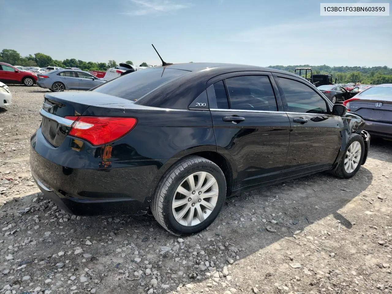 2011 Chrysler 200 Touring VIN: 1C3BC1FG3BN603593 Lot: 61778415
