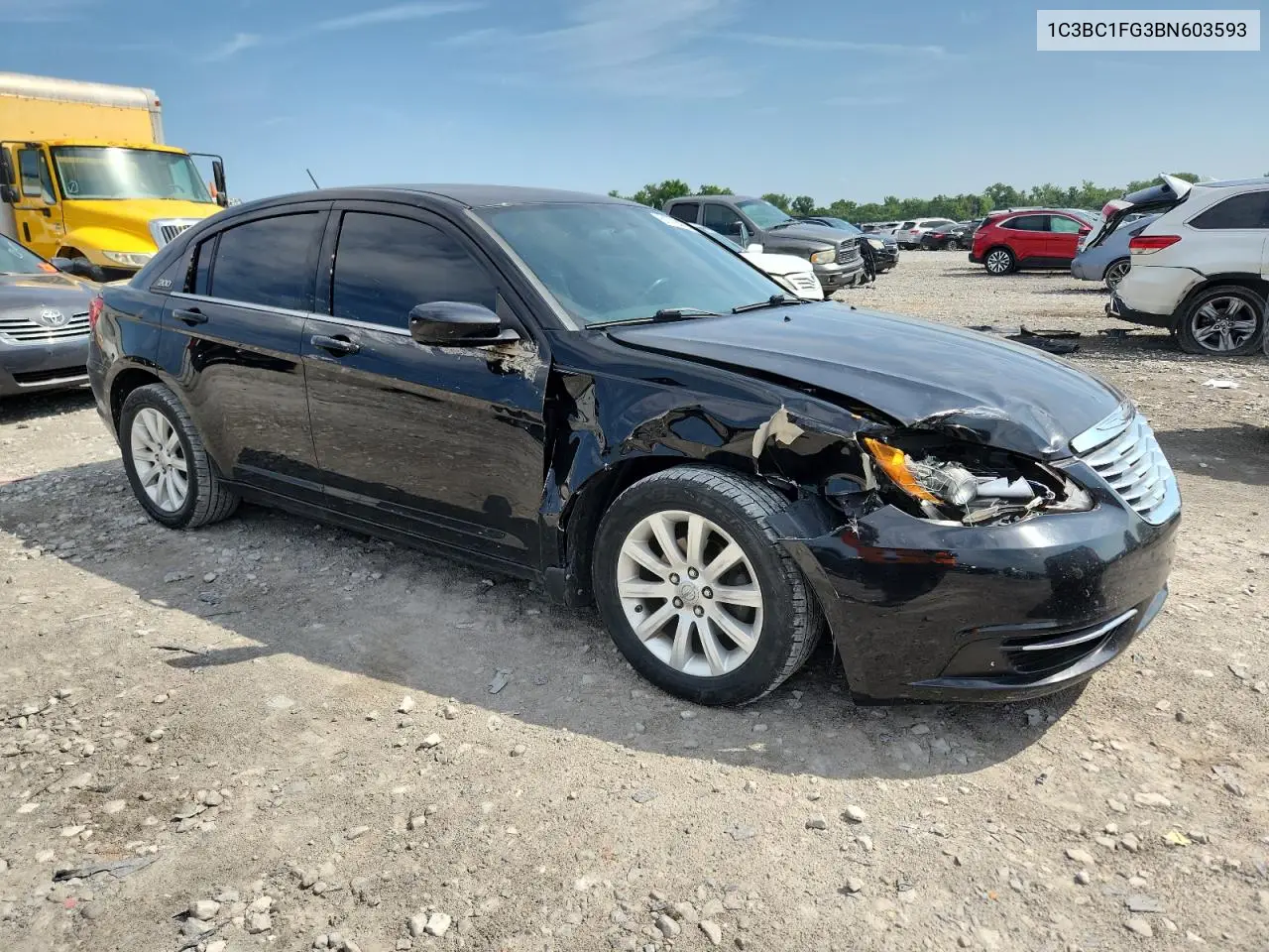 2011 Chrysler 200 Touring VIN: 1C3BC1FG3BN603593 Lot: 61778415