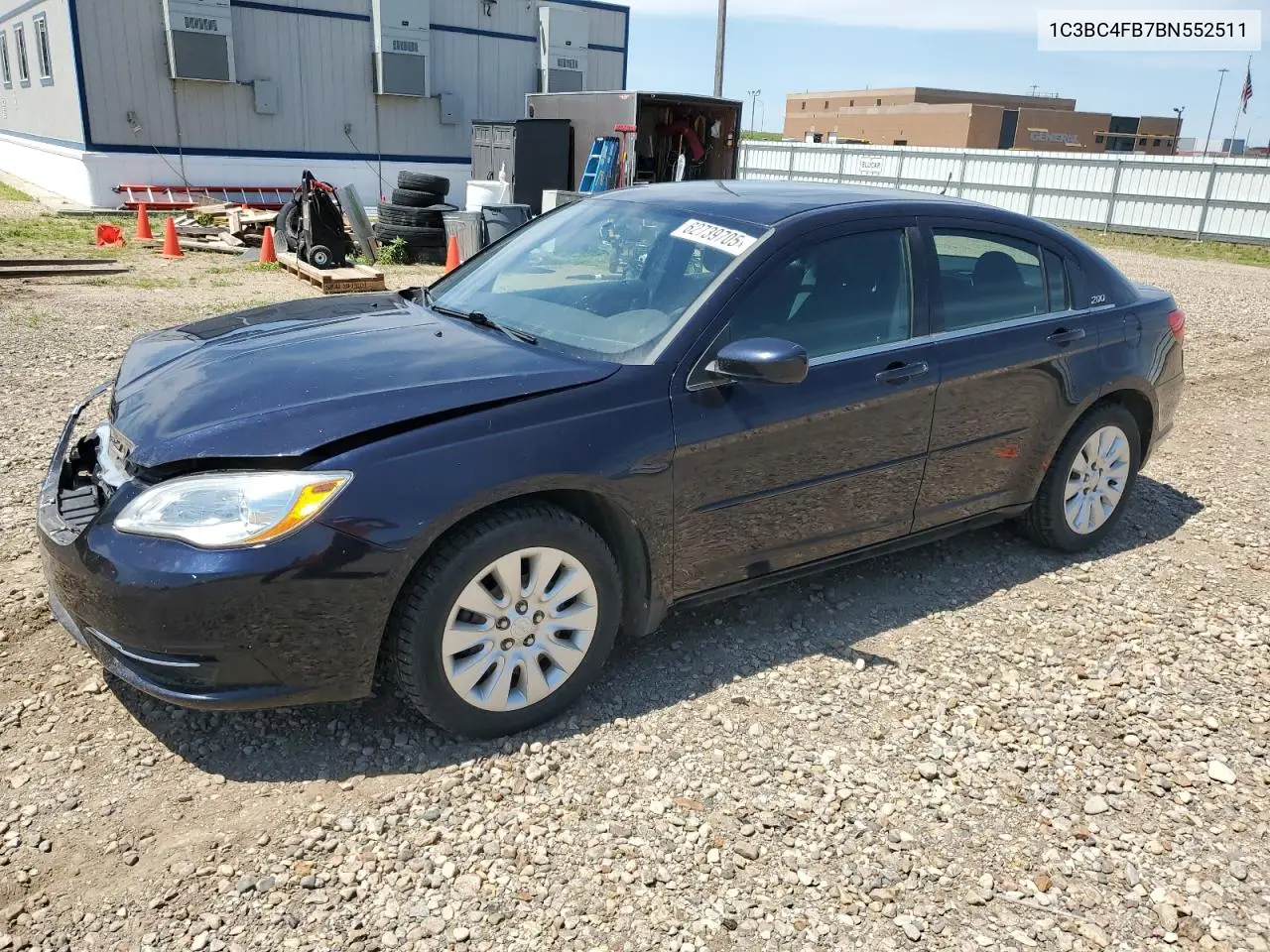 2011 Chrysler 200 Lx VIN: 1C3BC4FB7BN552511 Lot: 62739705