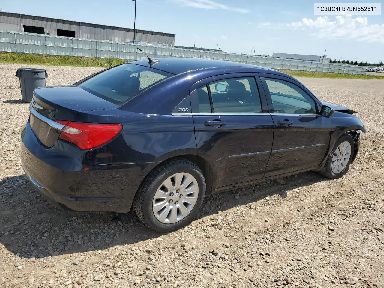 2011 Chrysler 200 Lx VIN: 1C3BC4FB7BN552511 Lot: 62739705