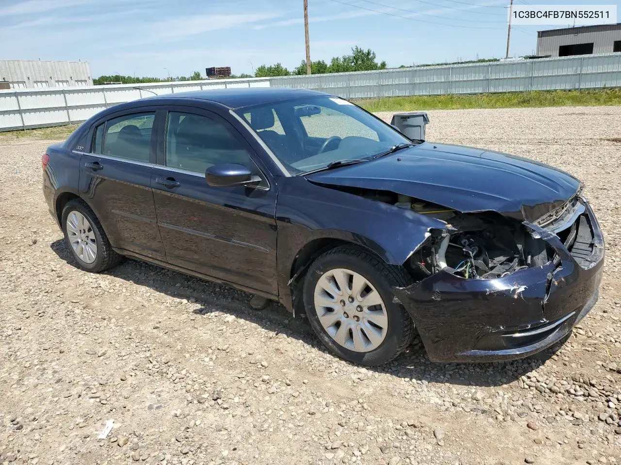 2011 Chrysler 200 Lx VIN: 1C3BC4FB7BN552511 Lot: 62739705