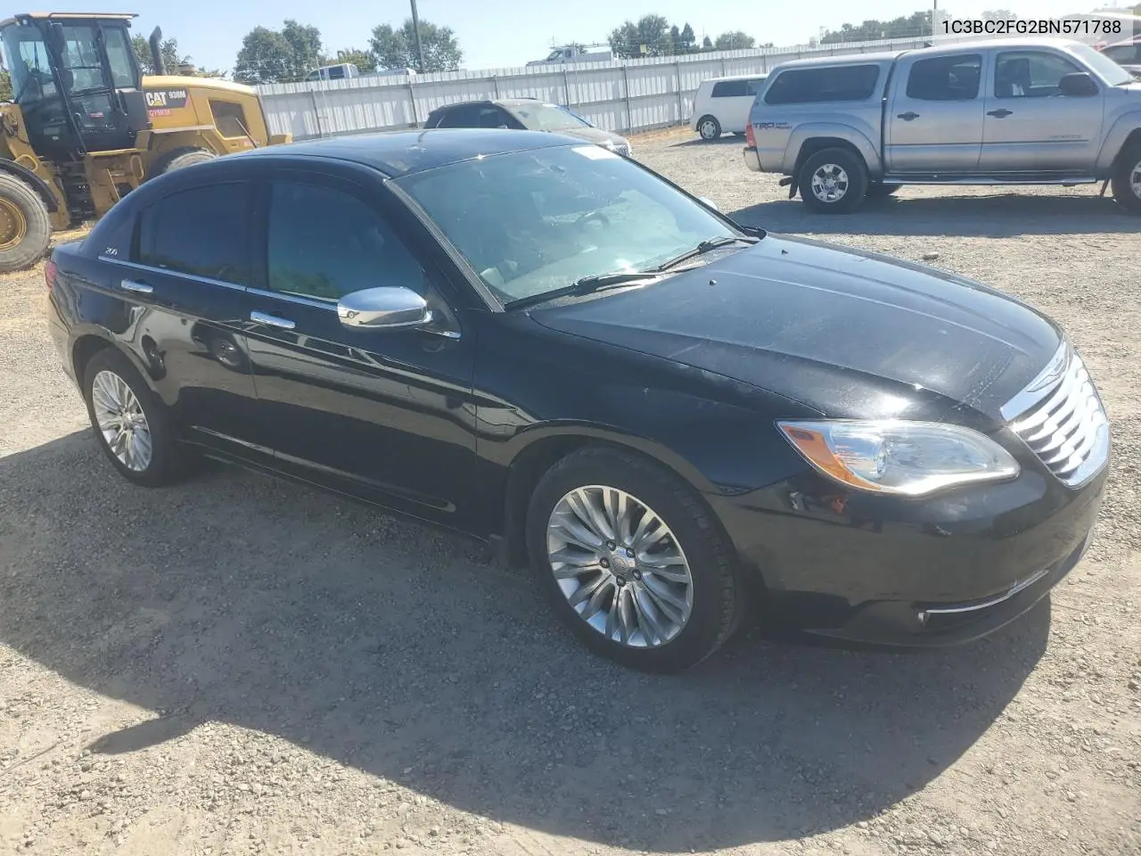 2011 Chrysler 200 Limited VIN: 1C3BC2FG2BN571788 Lot: 65211825