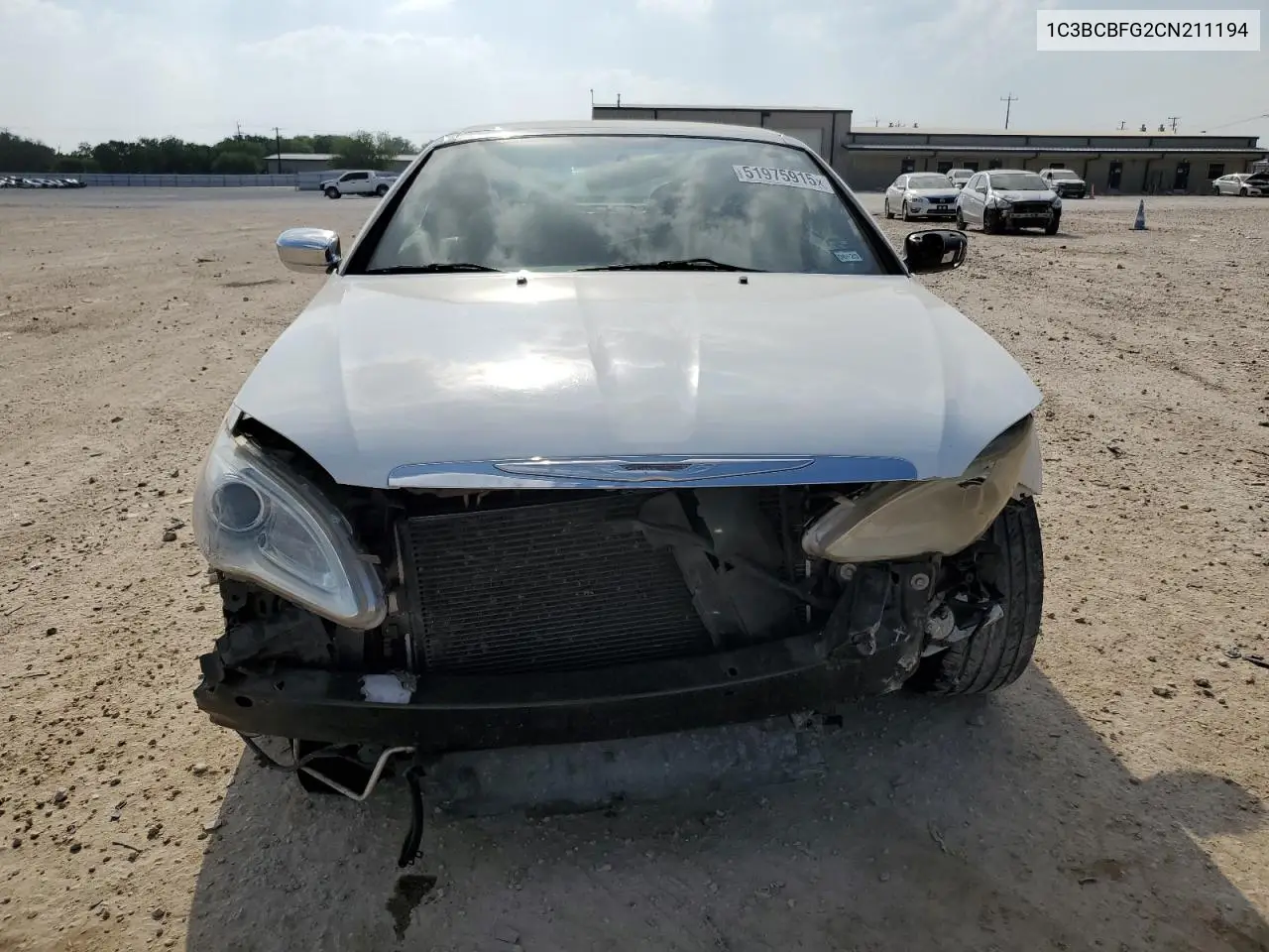 2012 Chrysler 200 Limited VIN: 1C3BCBFG2CN211194 Lot: 51975915