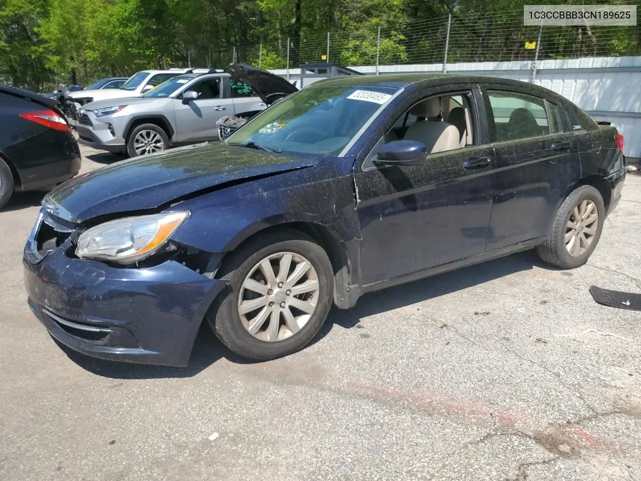 2012 Chrysler 200 Touring VIN: 1C3CCBBB3CN189625 Lot: 52030465