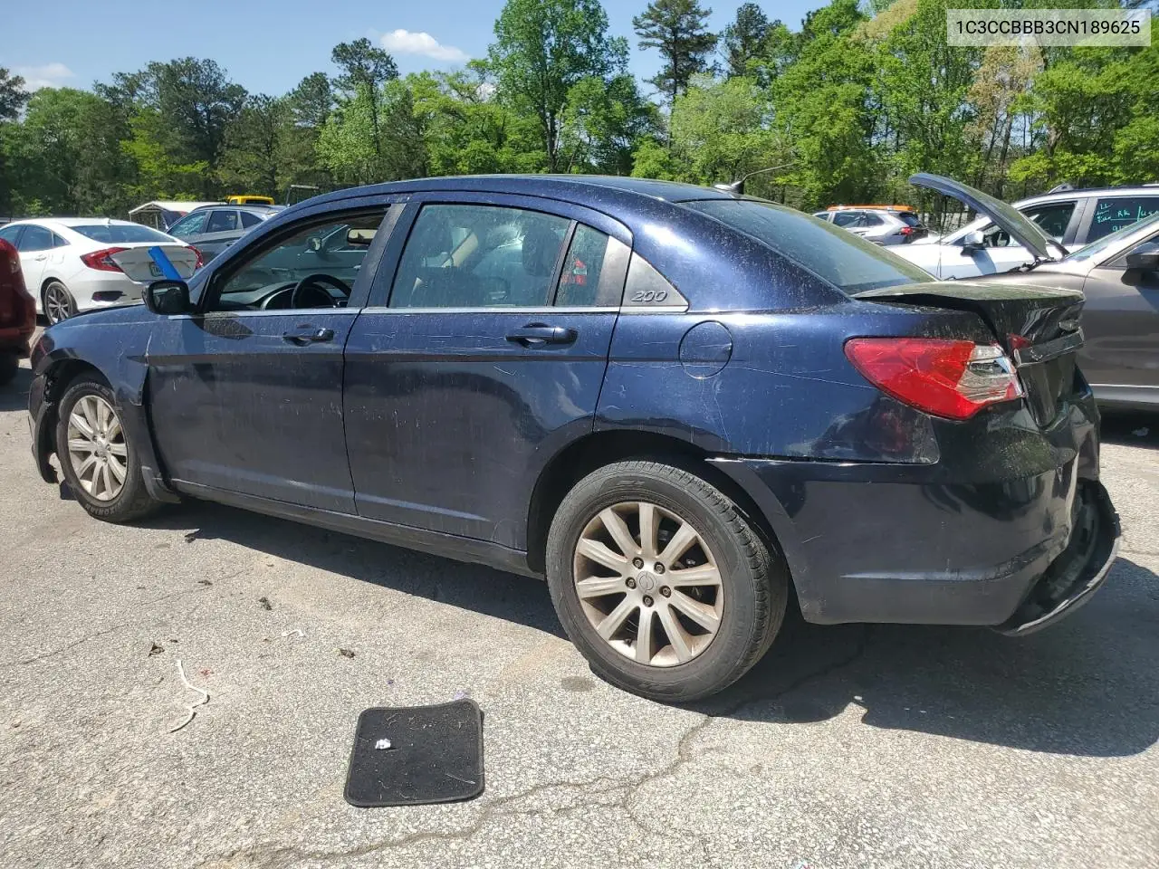 2012 Chrysler 200 Touring VIN: 1C3CCBBB3CN189625 Lot: 52030465