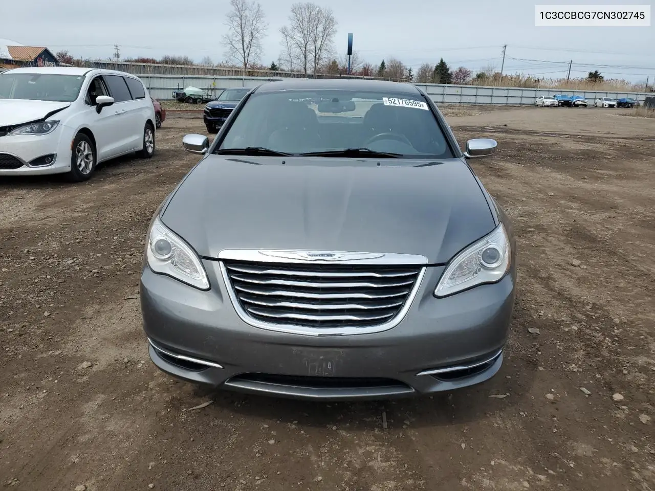 2012 Chrysler 200 Limited VIN: 1C3CCBCG7CN302745 Lot: 52176595