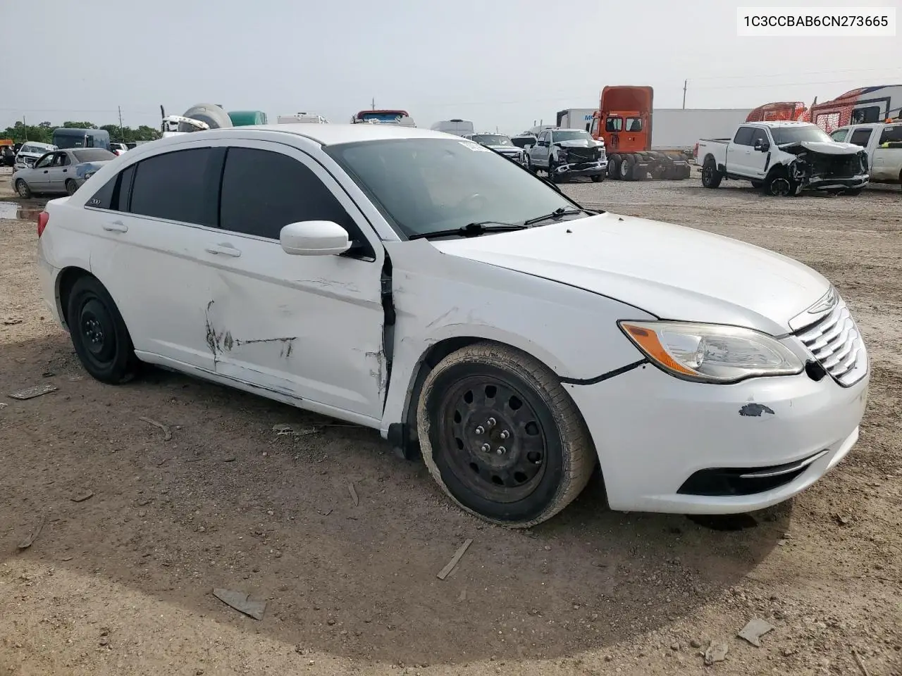 2012 Chrysler 200 Lx VIN: 1C3CCBAB6CN273665 Lot: 56874425