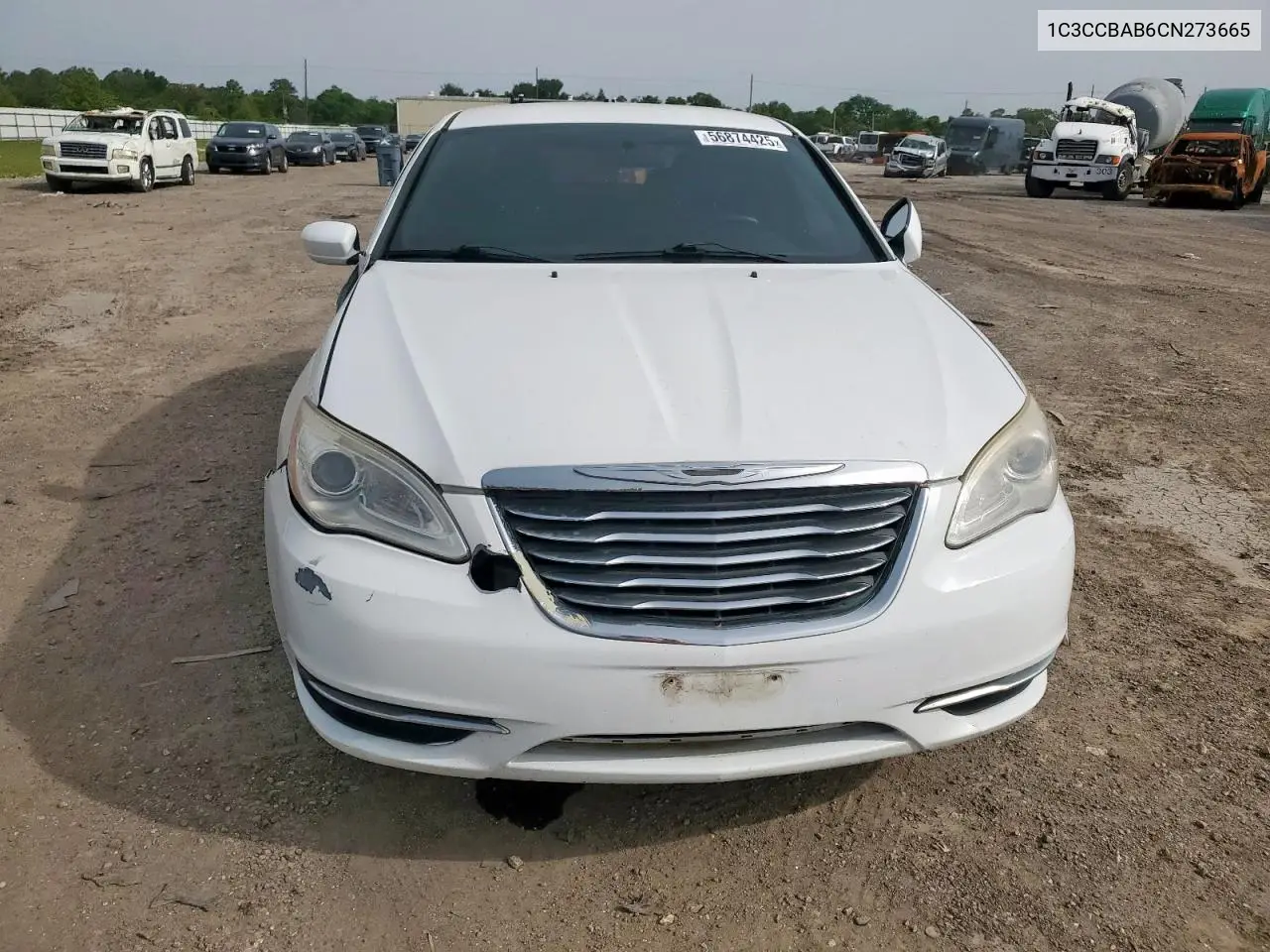 2012 Chrysler 200 Lx VIN: 1C3CCBAB6CN273665 Lot: 56874425