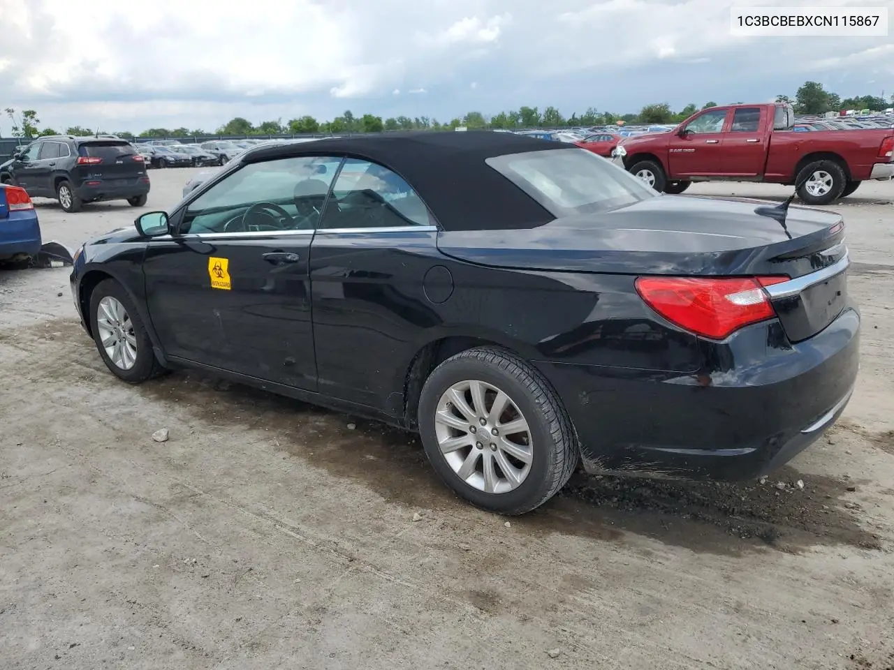 2012 Chrysler 200 Touring VIN: 1C3BCBEBXCN115867 Lot: 56964135