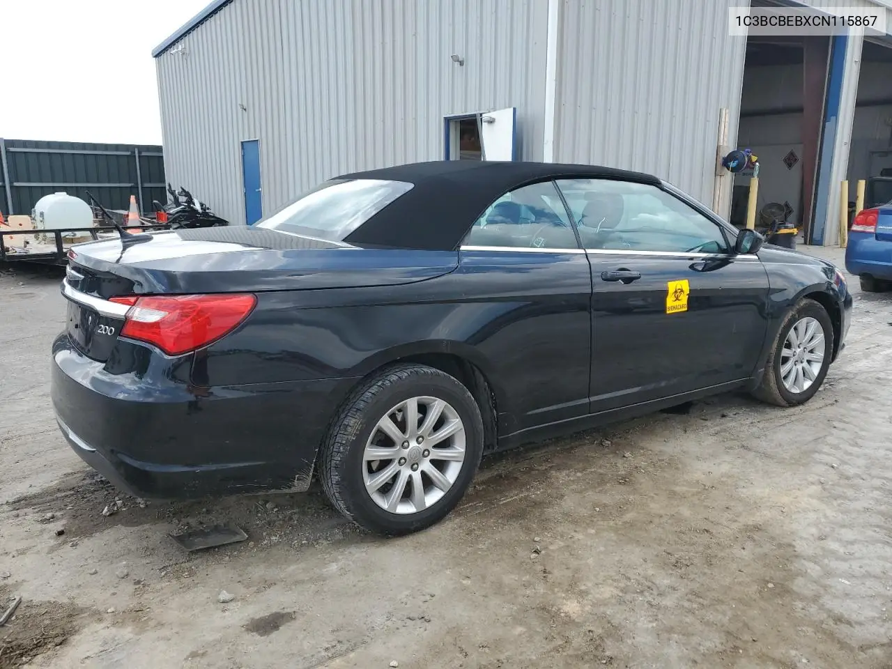 2012 Chrysler 200 Touring VIN: 1C3BCBEBXCN115867 Lot: 56964135
