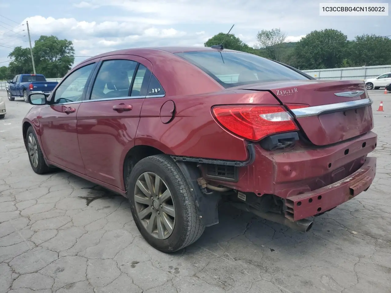 2012 Chrysler 200 Touring VIN: 1C3CCBBG4CN150022 Lot: 57164255