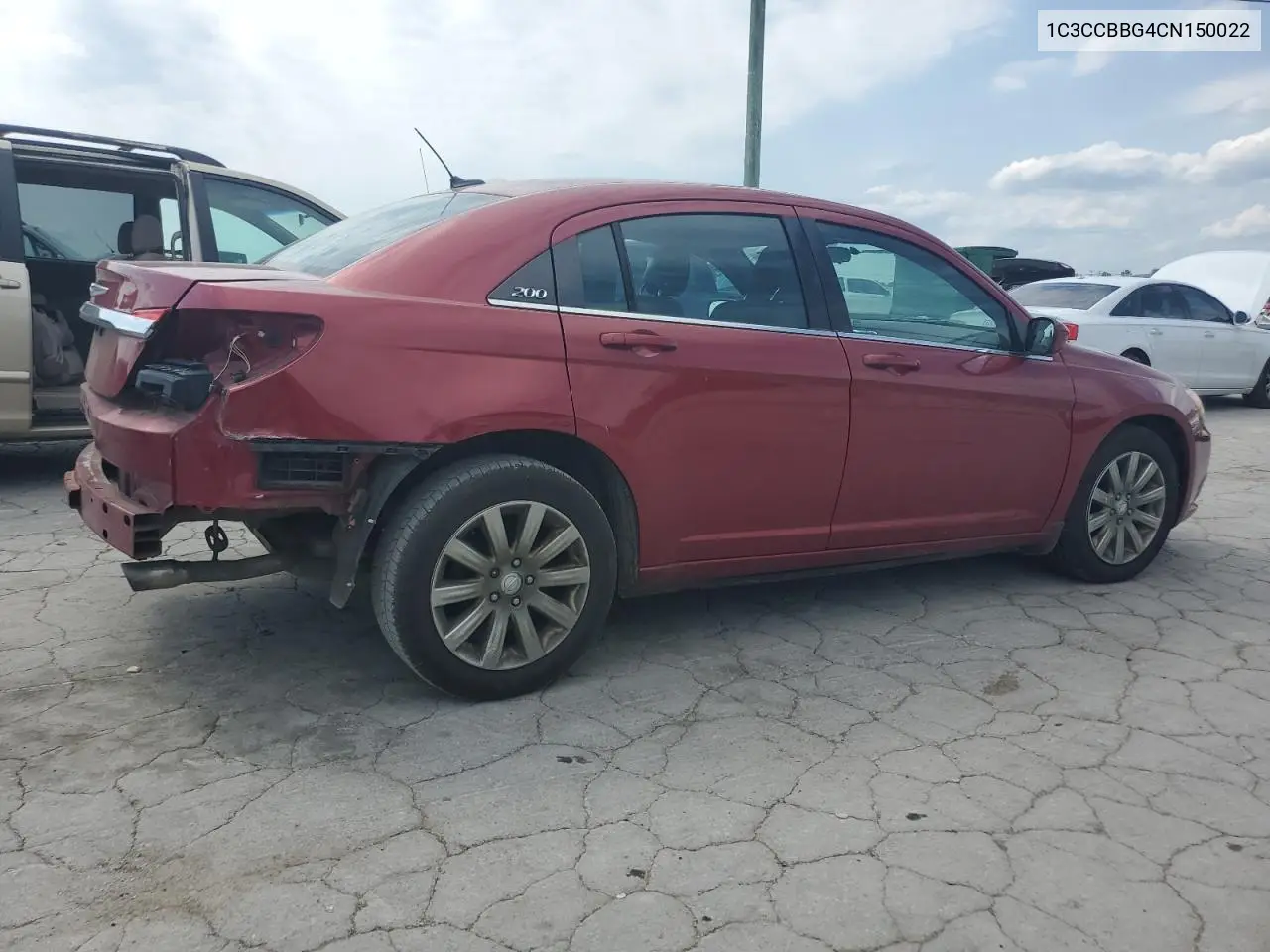 2012 Chrysler 200 Touring VIN: 1C3CCBBG4CN150022 Lot: 57164255