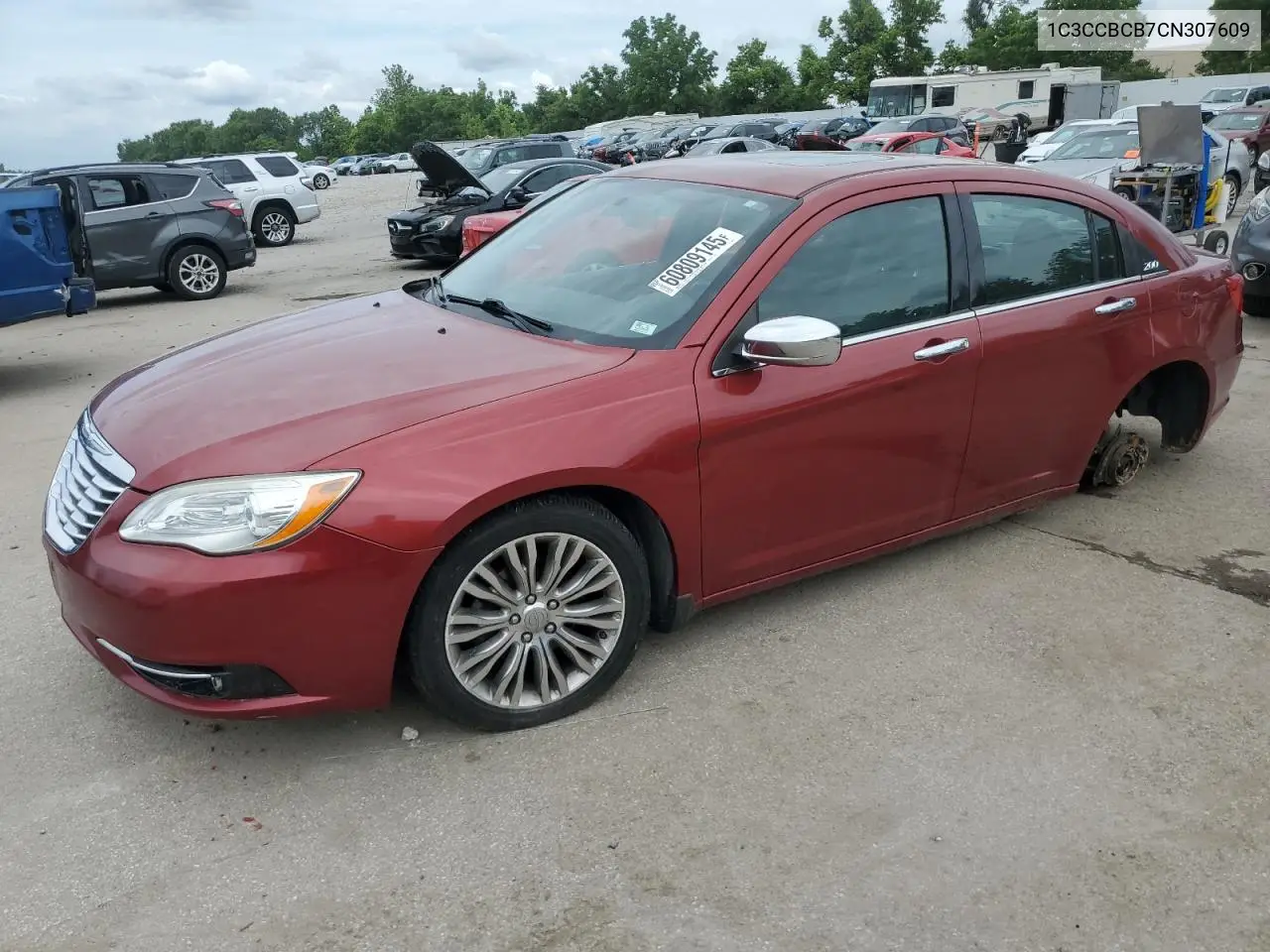 2012 Chrysler 200 Limited VIN: 1C3CCBCB7CN307609 Lot: 60809145