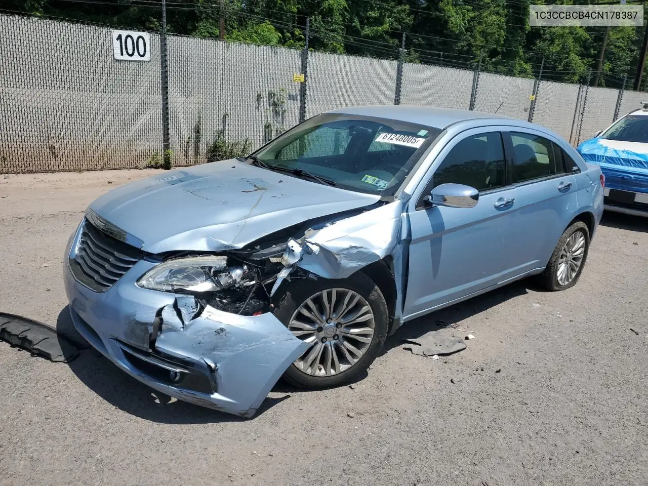 2012 Chrysler 200 Limited VIN: 1C3CCBCB4CN178387 Lot: 61248005