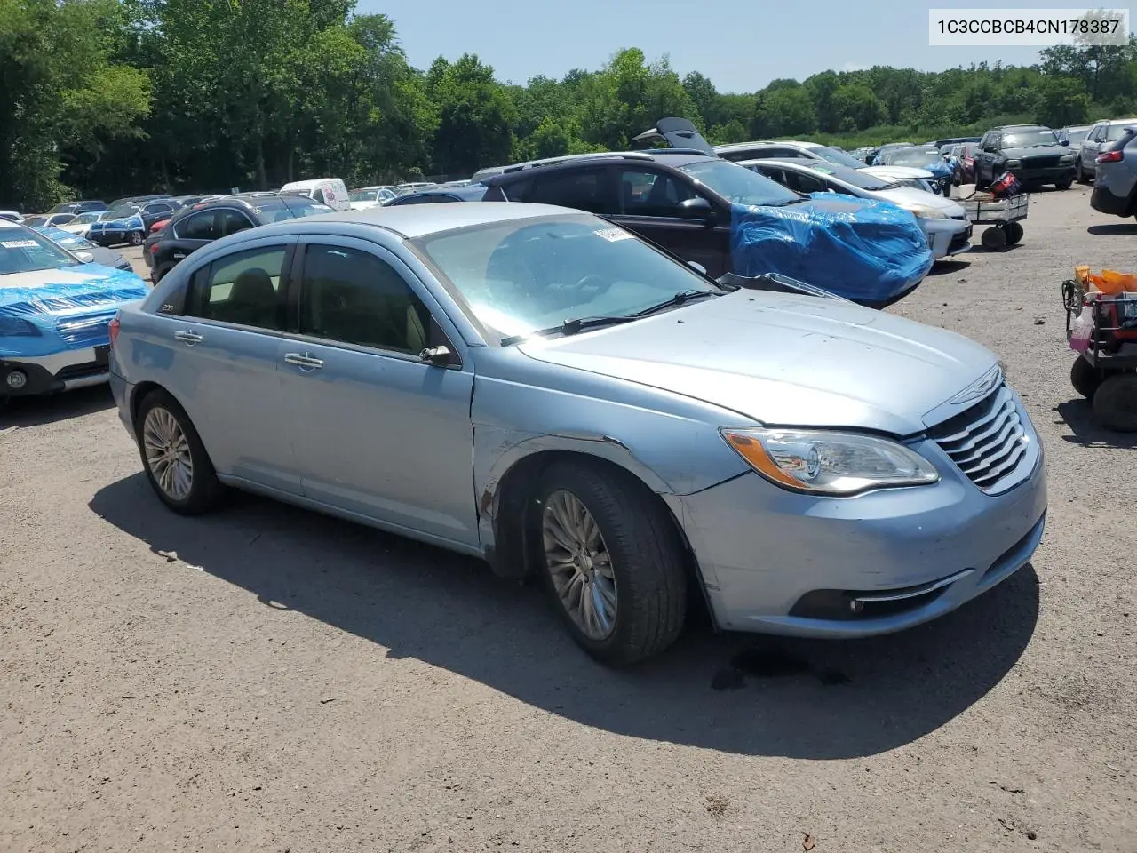 2012 Chrysler 200 Limited VIN: 1C3CCBCB4CN178387 Lot: 61248005
