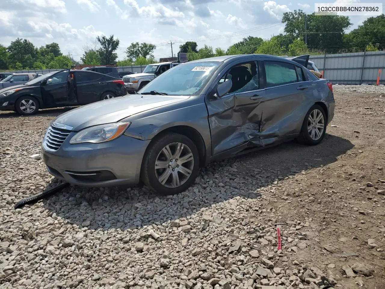 2012 Chrysler 200 Touring VIN: 1C3CCBBB4CN278362 Lot: 62158615