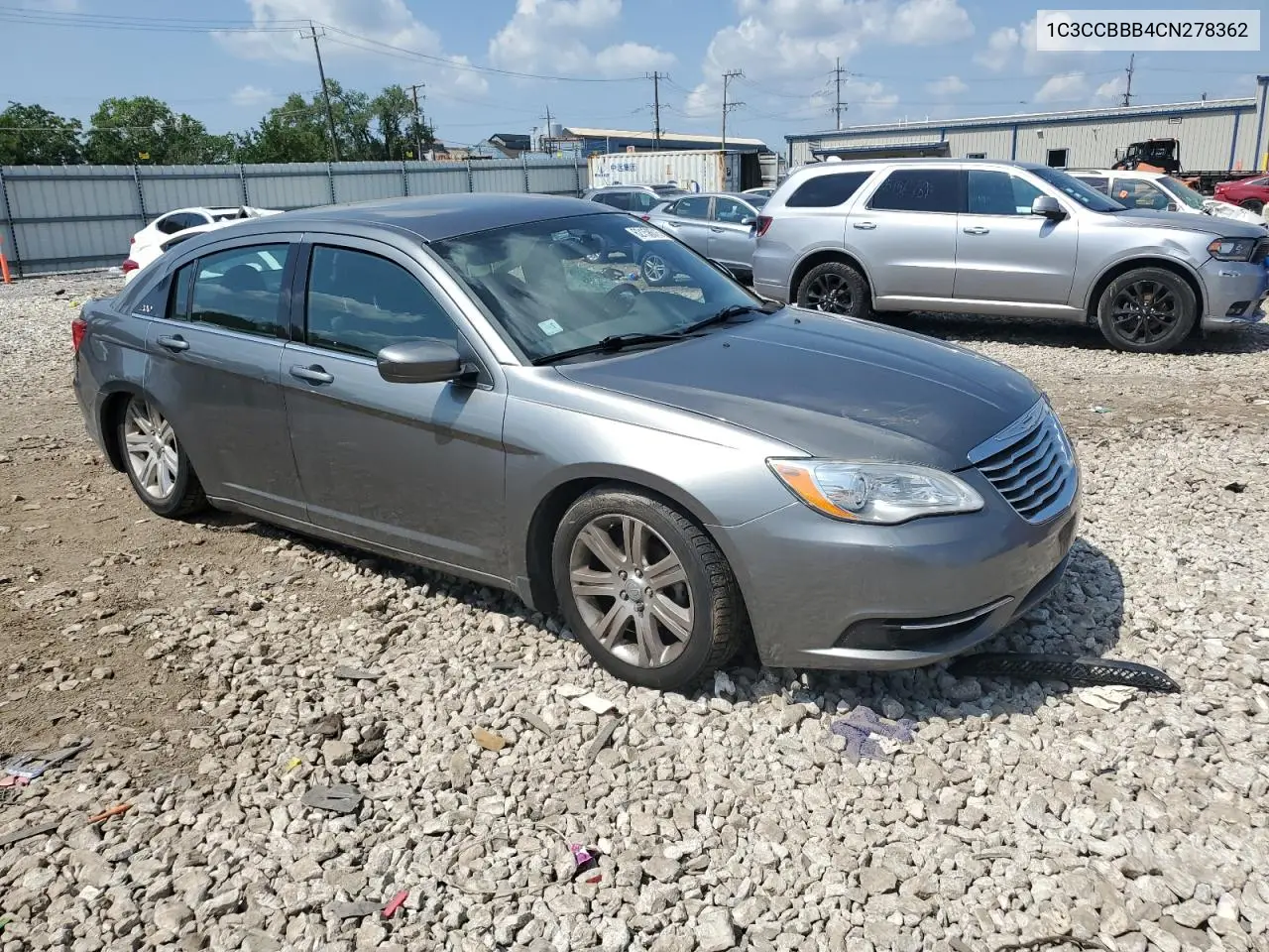 2012 Chrysler 200 Touring VIN: 1C3CCBBB4CN278362 Lot: 62158615