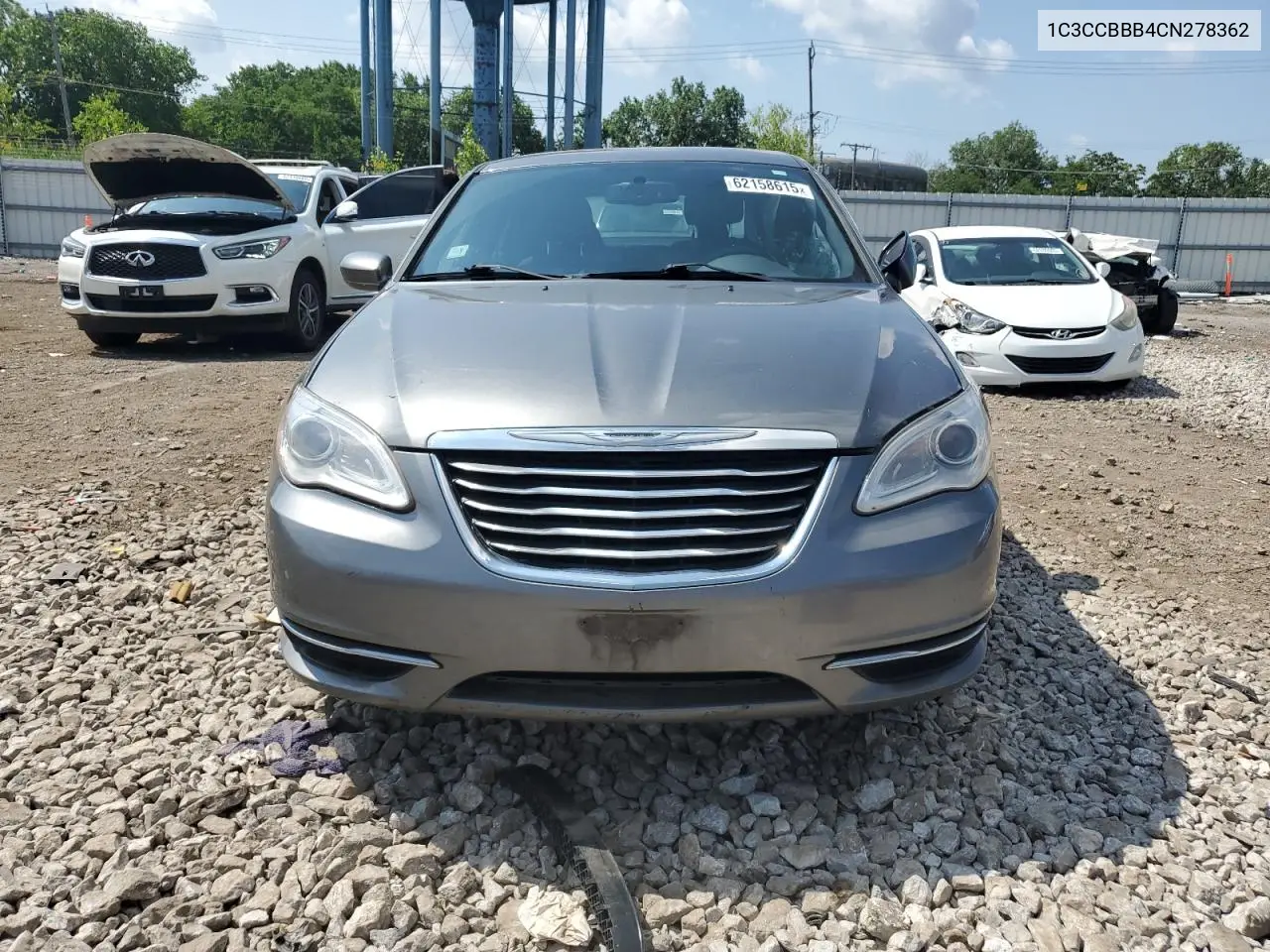 2012 Chrysler 200 Touring VIN: 1C3CCBBB4CN278362 Lot: 62158615