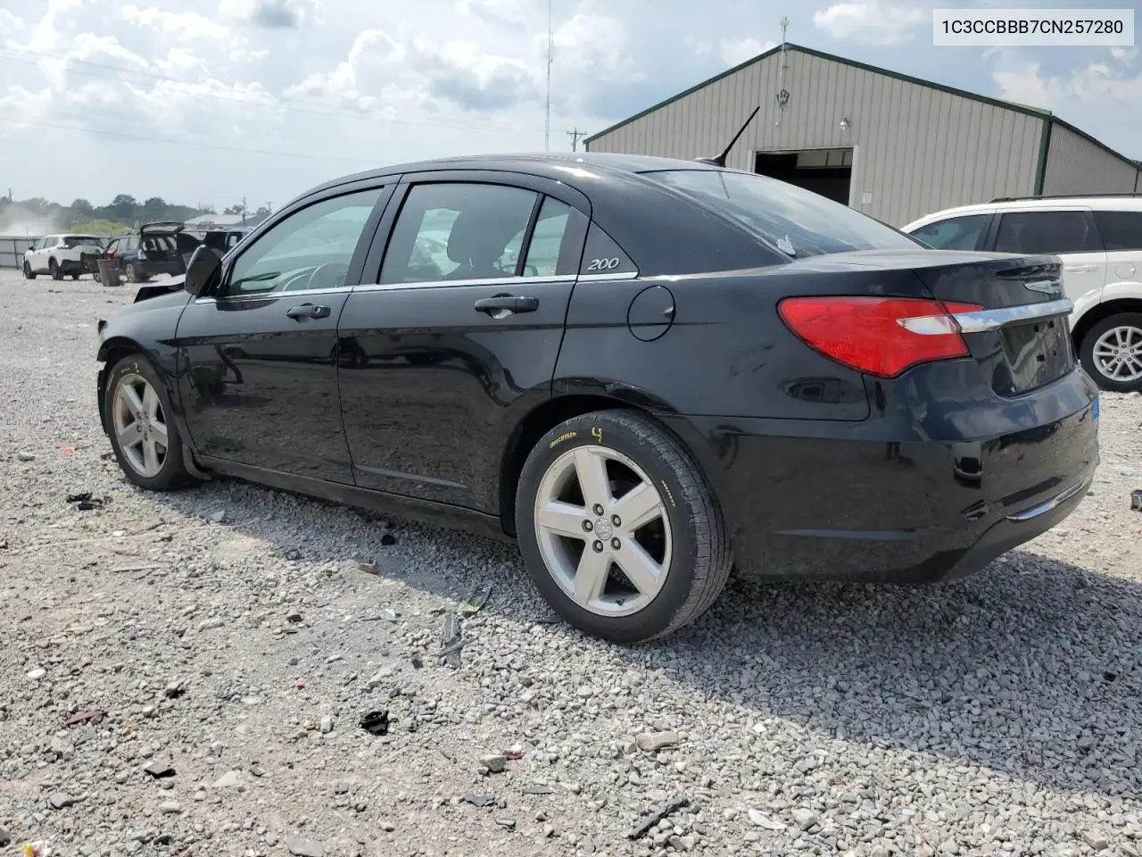 2012 Chrysler 200 Touring VIN: 1C3CCBBB7CN257280 Lot: 62168515